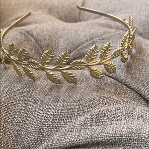 Gorgeous gold leaf headband! NEVER WORN